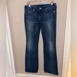 True Religion Size 30 Dark Blue Boot Cut Jeans